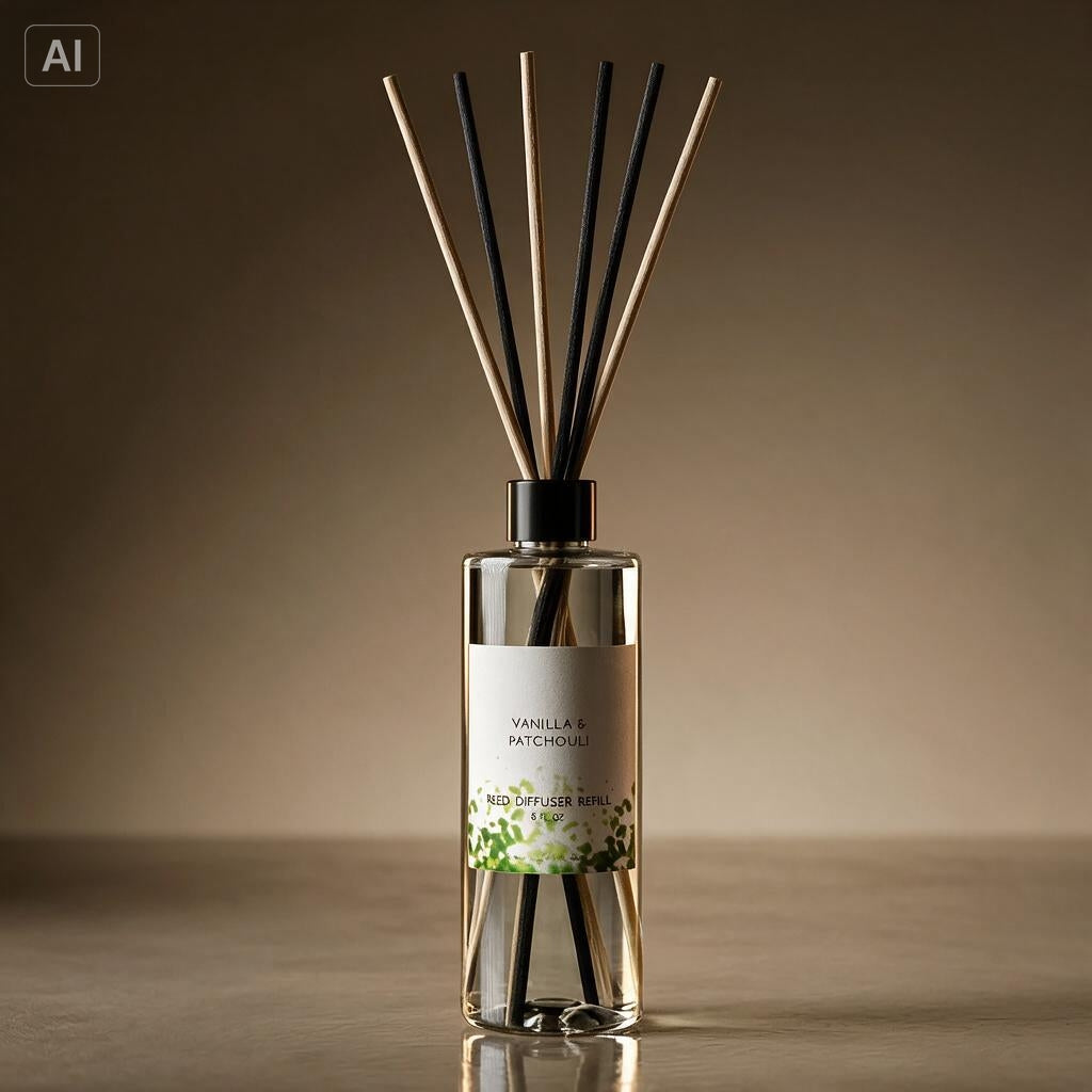Nº 01 — The Lobby · Warm Vanilla & Rosewood, 8 Oz