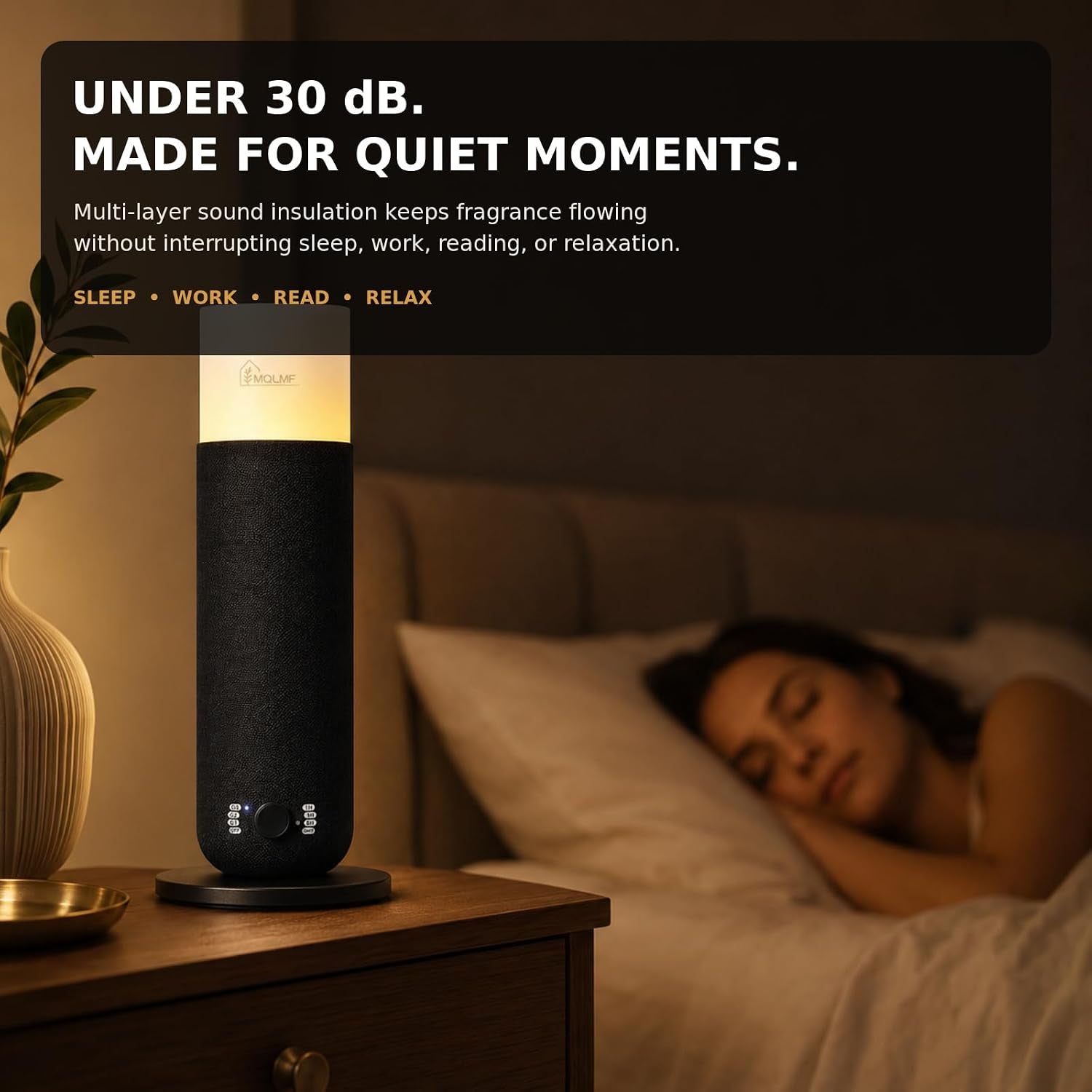 The Key — Cold-Air Diffuser, Fabric-Wrapped, 1000 Sq Ft